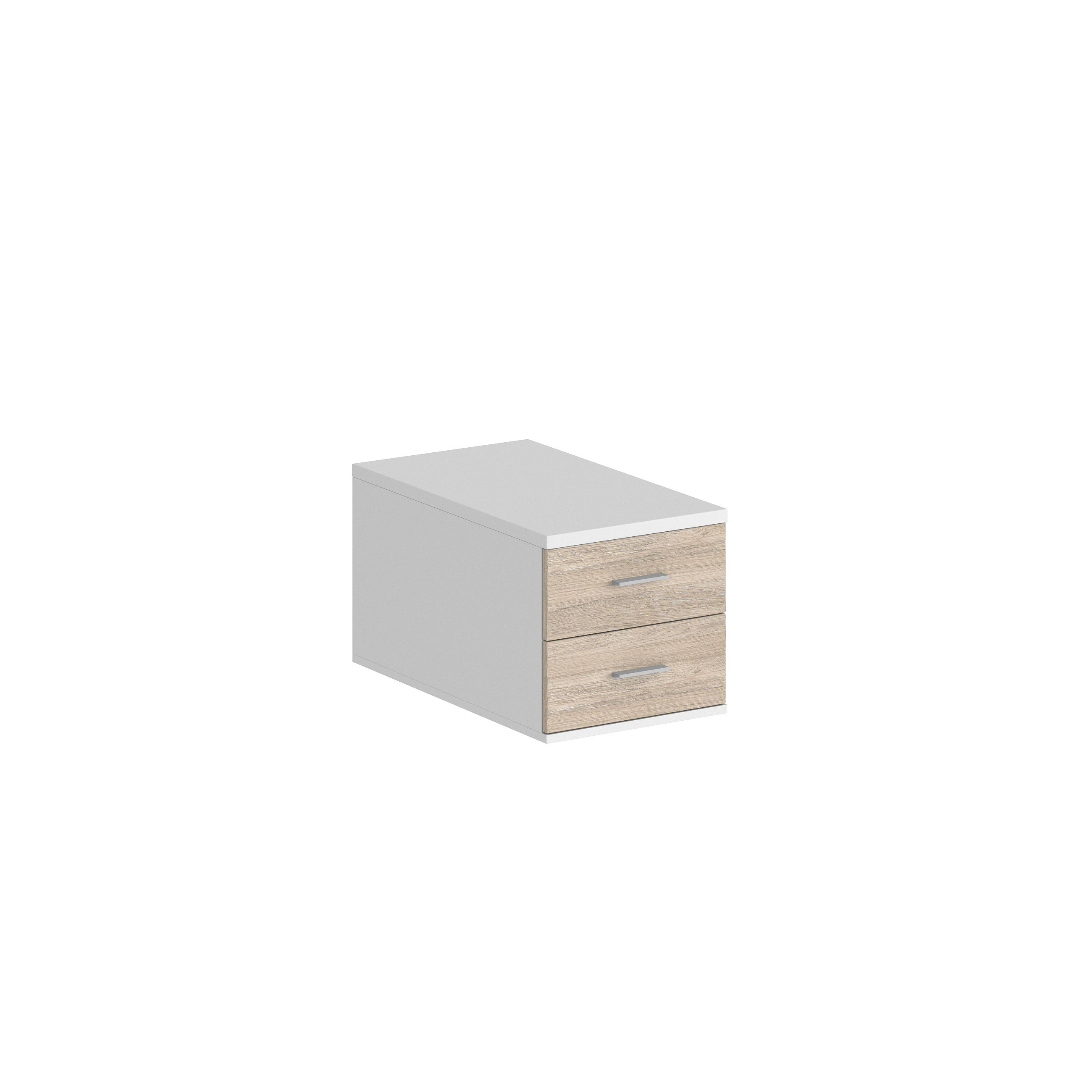 Подвесная тумба с 2 ящ., 700,  400х518х342 SG.537.WH.OL