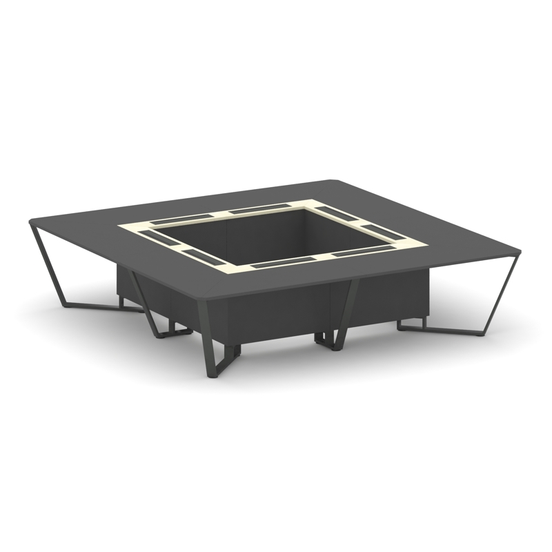 Steel Meet Стол переговорный квадратный KMK-PR.B.SP-16K