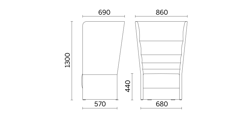 Мягкое кресло Cell128-1