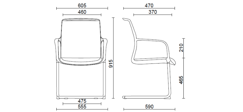 Кресло Join Join, black visitor chair