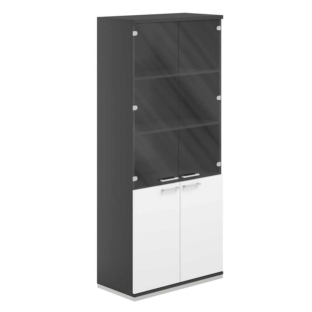 Шкаф 5 ур. 800 со стеклом AG.210.AN.AN.WH.GL