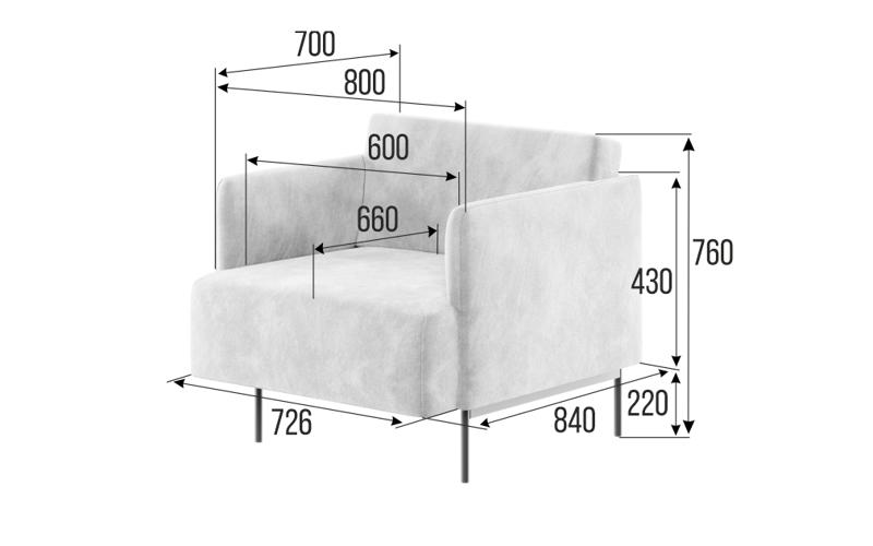Stenly Диван одноместный STN-1