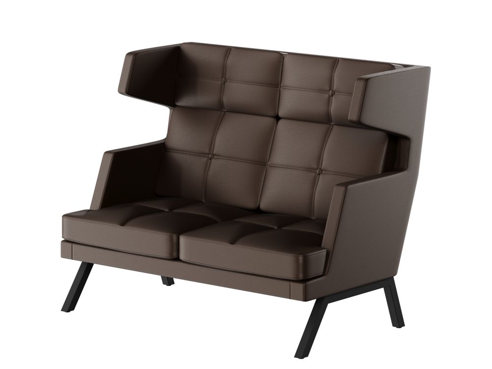 Aldo Диван двухместный высокий с декором из пуговиц ALDB-02