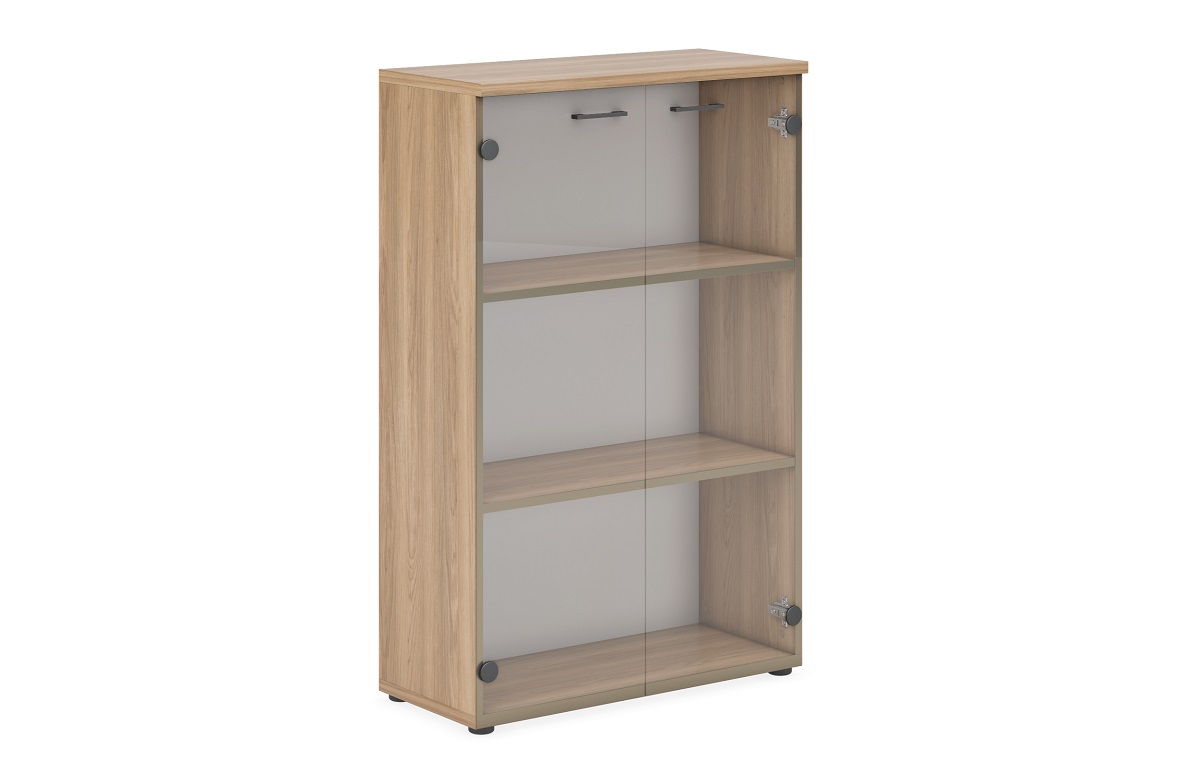 Шкаф средний со стеклянными фасадами EVL418/U003/ANT.G