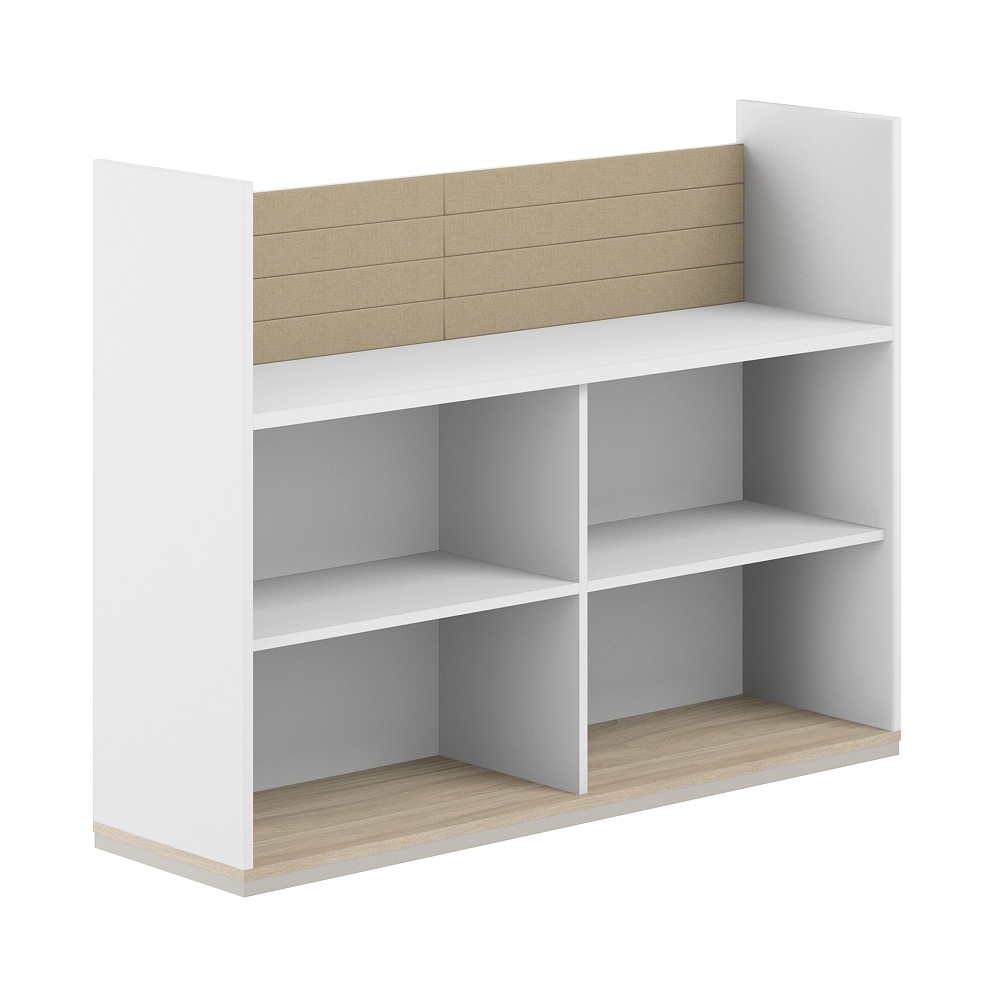 Стеллаж-комбо 1-стор. 1238, с экраном тканевым низким AG.251.300.651.BG