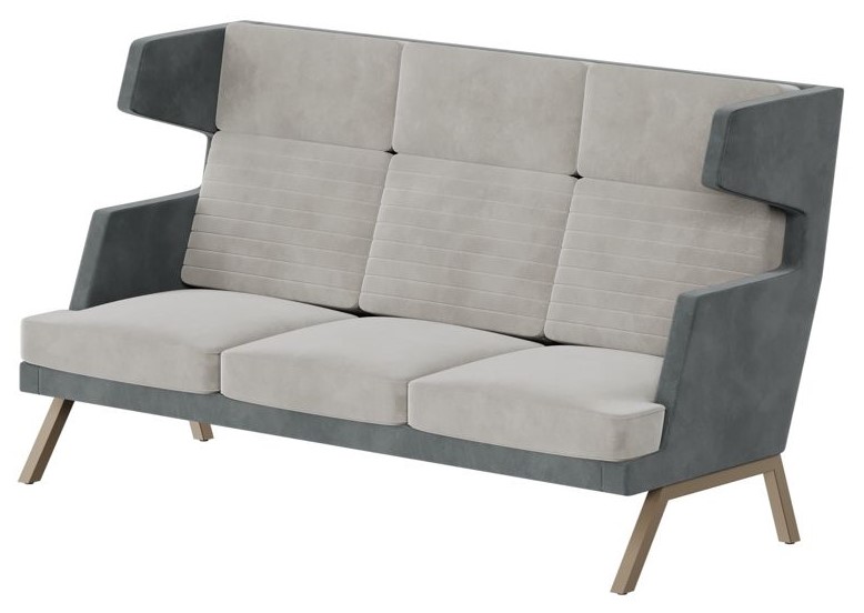 Aldo Диван трёхместный высокий ALD-03