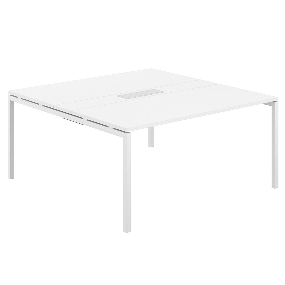 Стол переговорный комбинированный 1600х1638х750 МК40х40 SG.283.WH.44.WH.WH