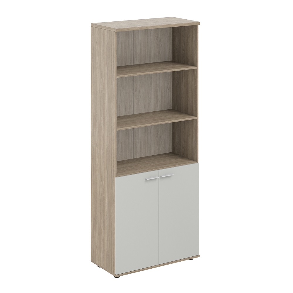 Шкаф высокий полуоткрытый 800х400х1955, 2-х дв, з.ст ЛДСП 16 мм SG.851.OD.SH