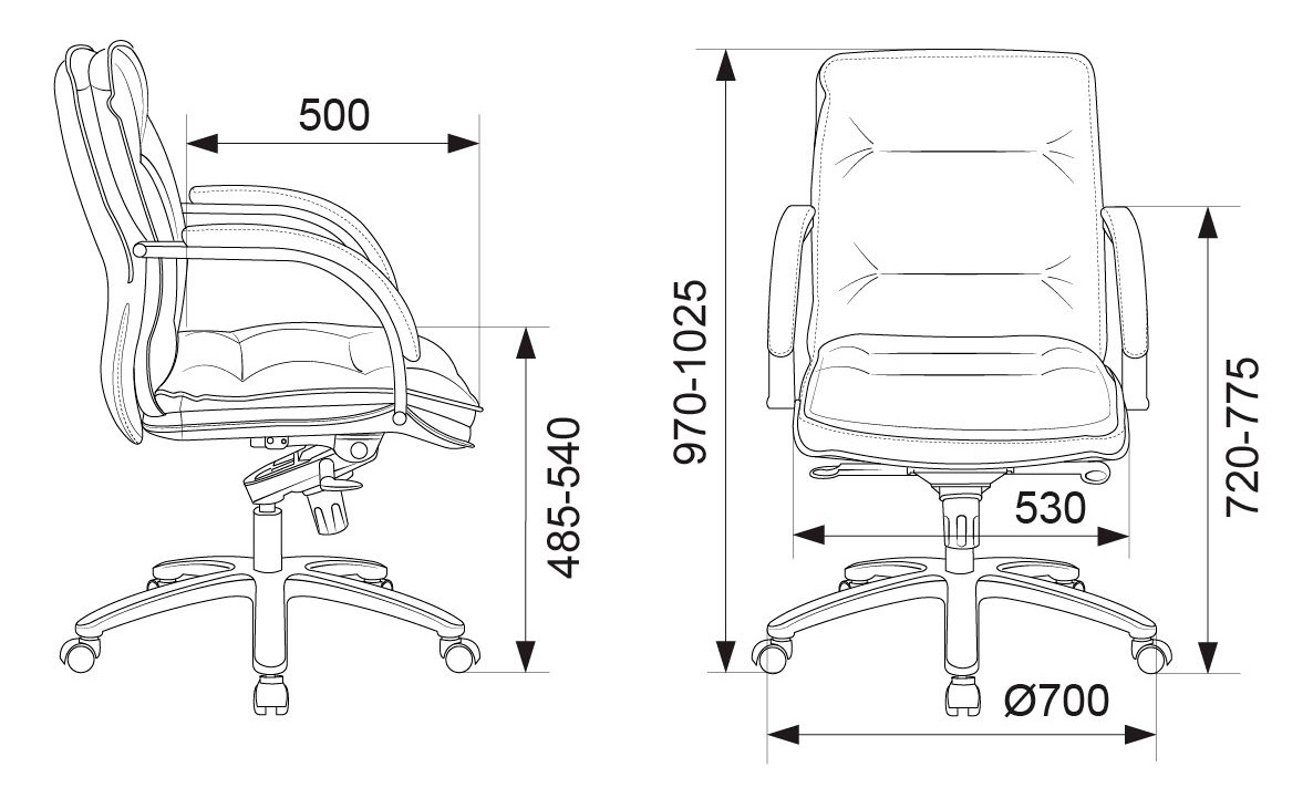 Кресло руководителя Бюрократ T-9927SL-LOW
