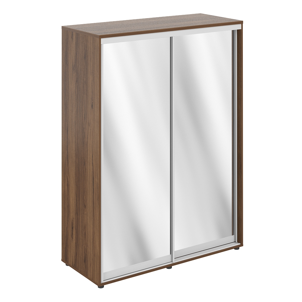 Шкаф купе 1438х600х1953  высокий, з.ст. ХДФ, полки, штанга SG.720.DM.AL