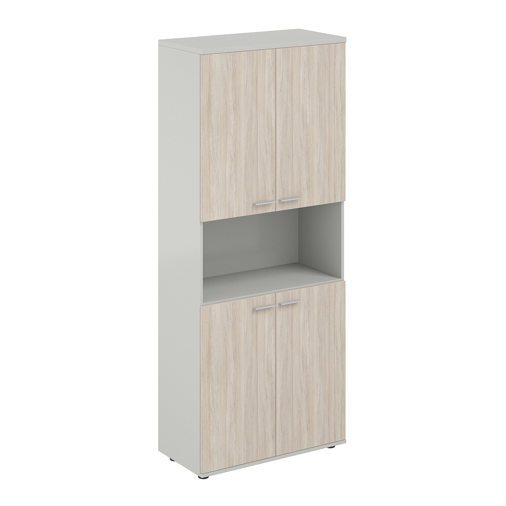 Шкаф высокий с нишей 800х400х1955, 4-х дв, з.ст ЛДСП 16 мм SG.861.SH.OL.OL