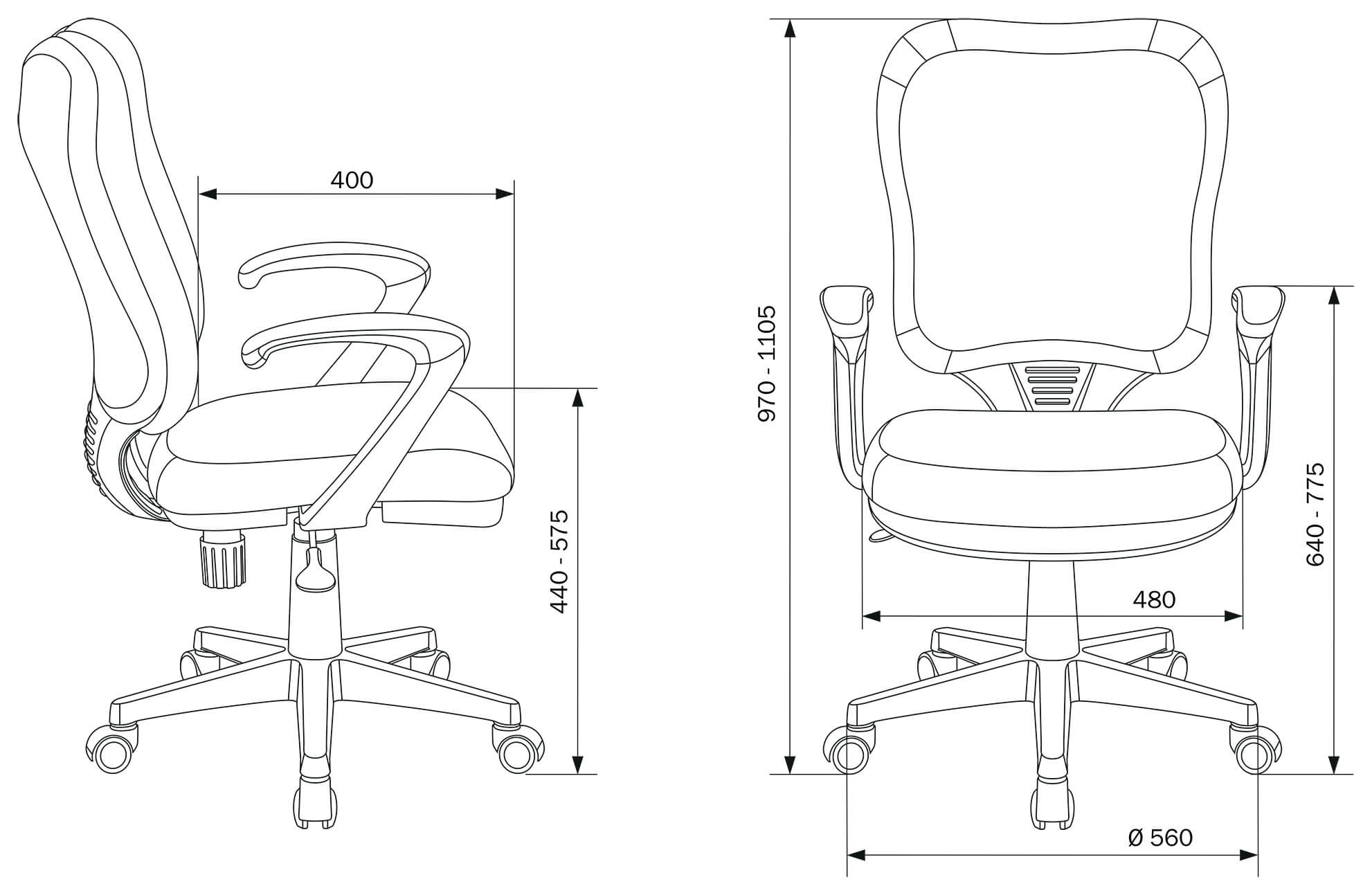Кресло Бюрократ Ch-540AXSN