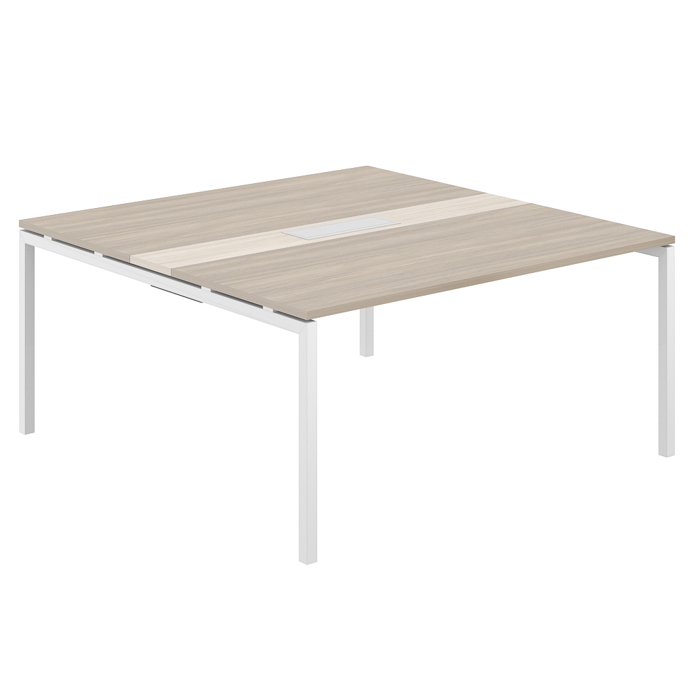 Стол переговорный комбинированный 1600х1638х750 МК40х40 SG.283.OD.44.WH.OL