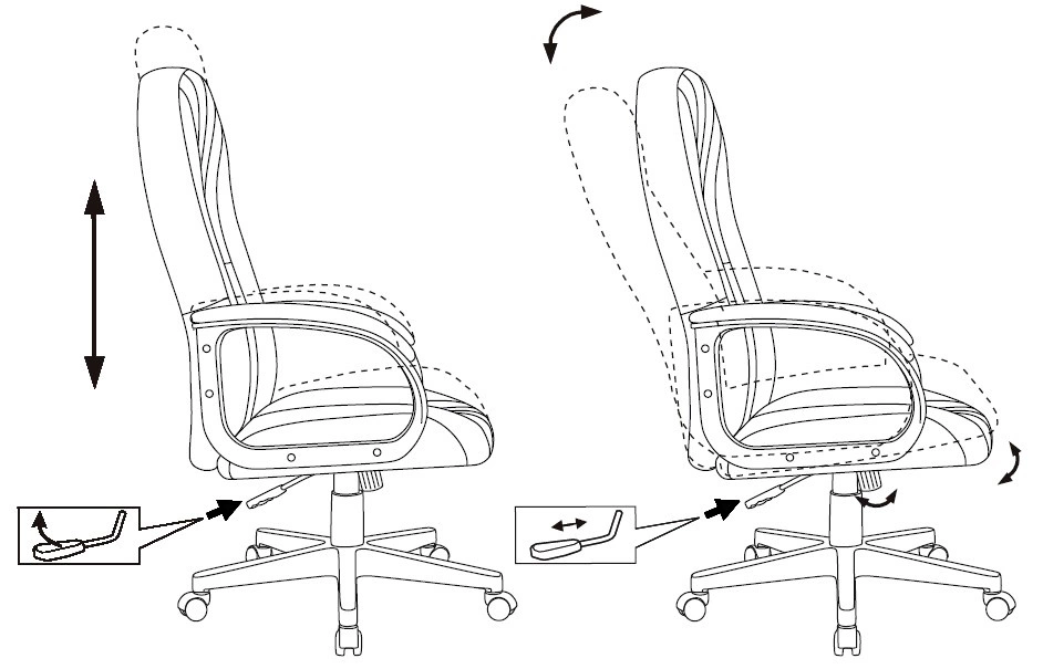 Кресло руководителя Бюрократ T-898