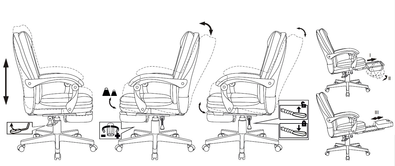 Кресло руководителя Бюрократ CH-824MSG-BF