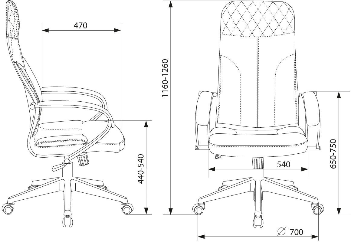 Кресло руководителя Бюрократ CH-608/ECO