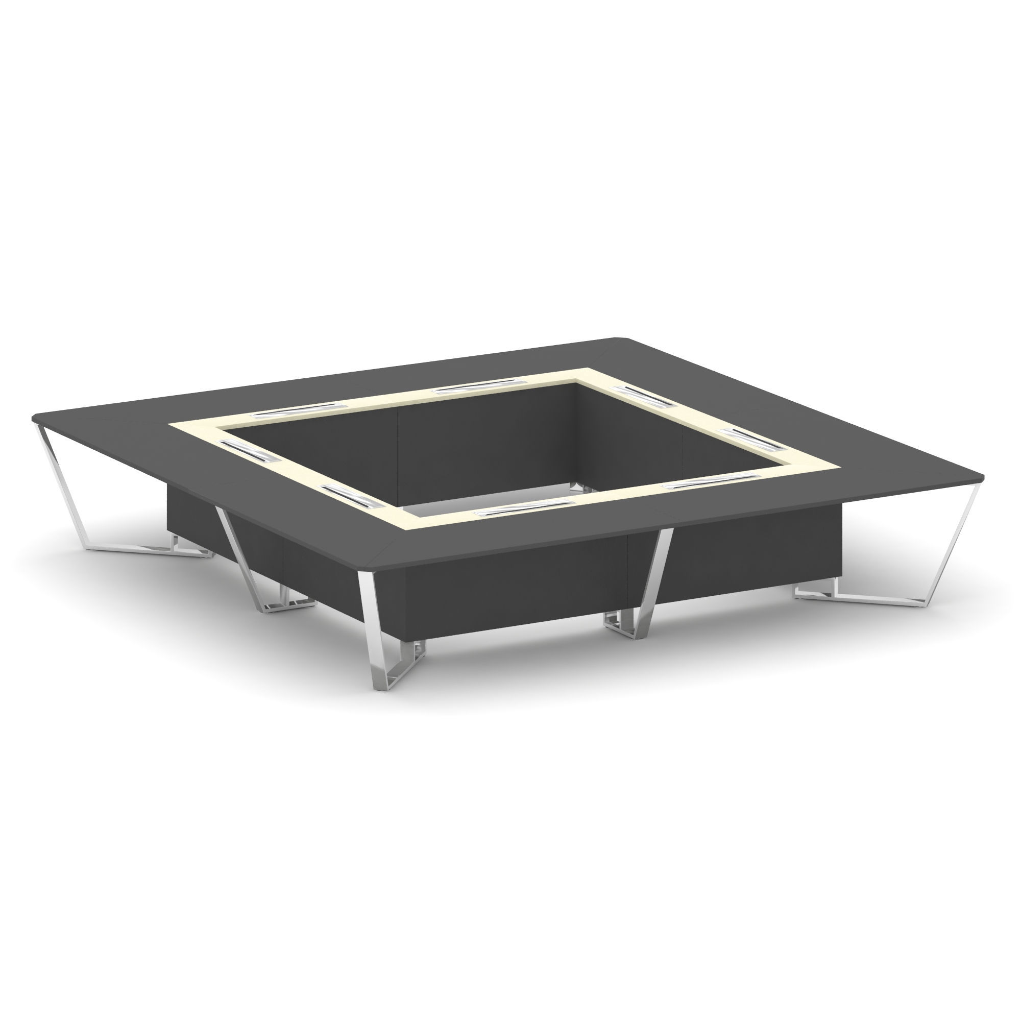 Steel Meet Стол переговорный квадратный MM-PR.B.SP-20K2