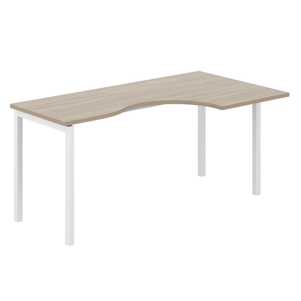 Стол эргономичный 1600х900х750 правый МК40х40 SG.232.OD.44.WH.R