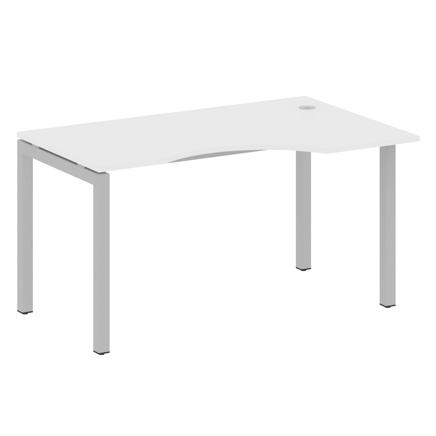 Metal System Quattro Стол криволинейный правый на П-образном м/к 50БП.СА-2 (R)