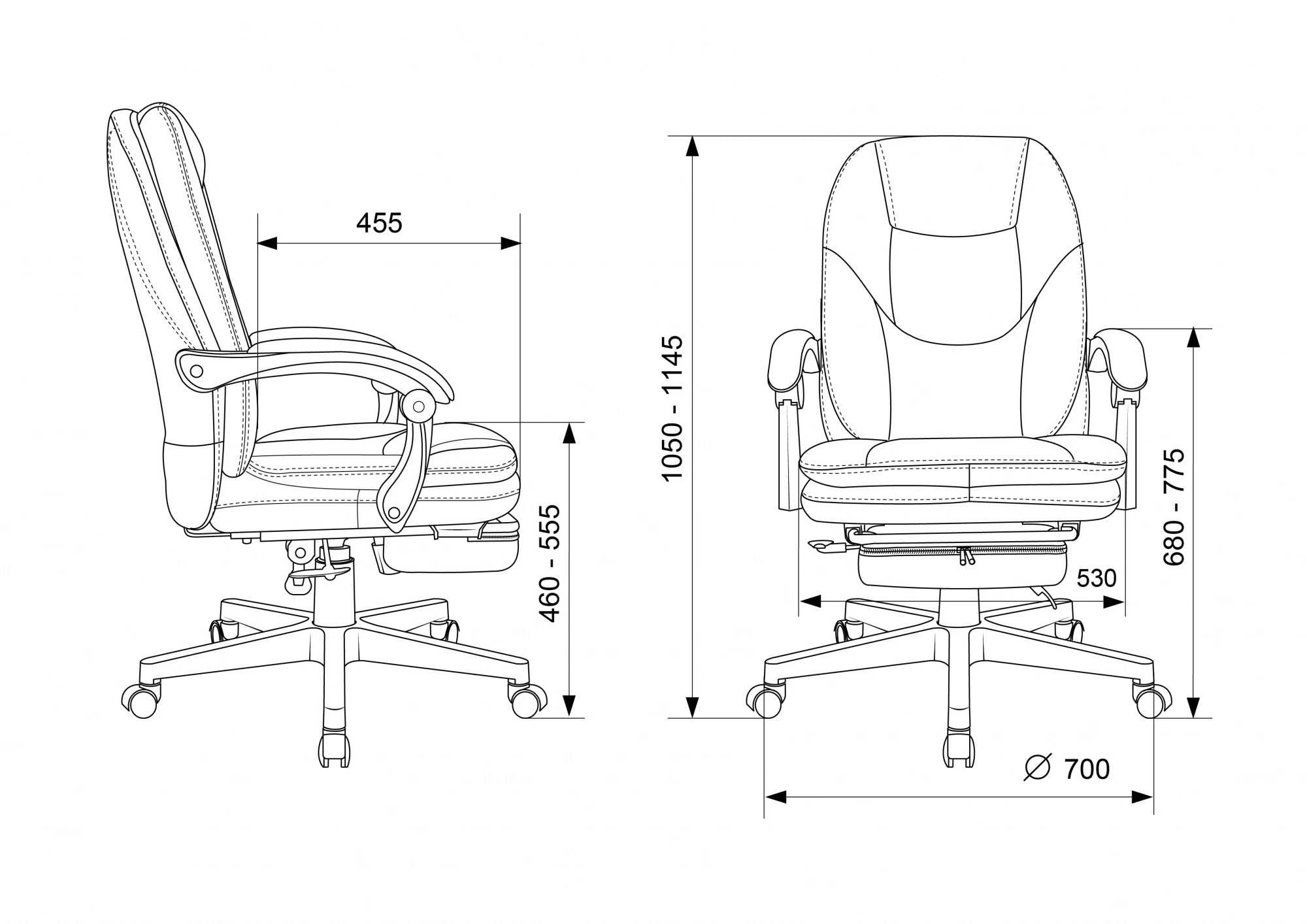 Кресло руководителя Бюрократ CH-868N-BF
