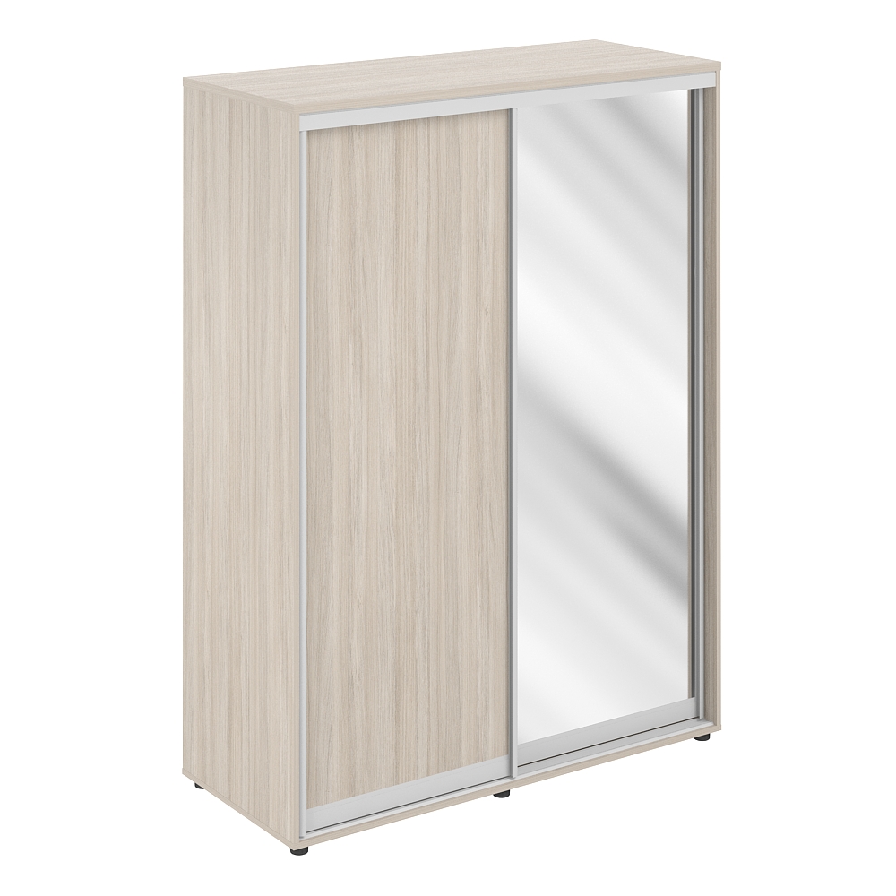 Шкаф купе 1438х600х1953  высокий, з.ст. ЛДСП, полки, штанга SG.717.OL.OL.AL