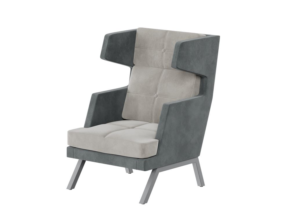 Aldo Кресло высокое с декором из пуговиц ALDB-01