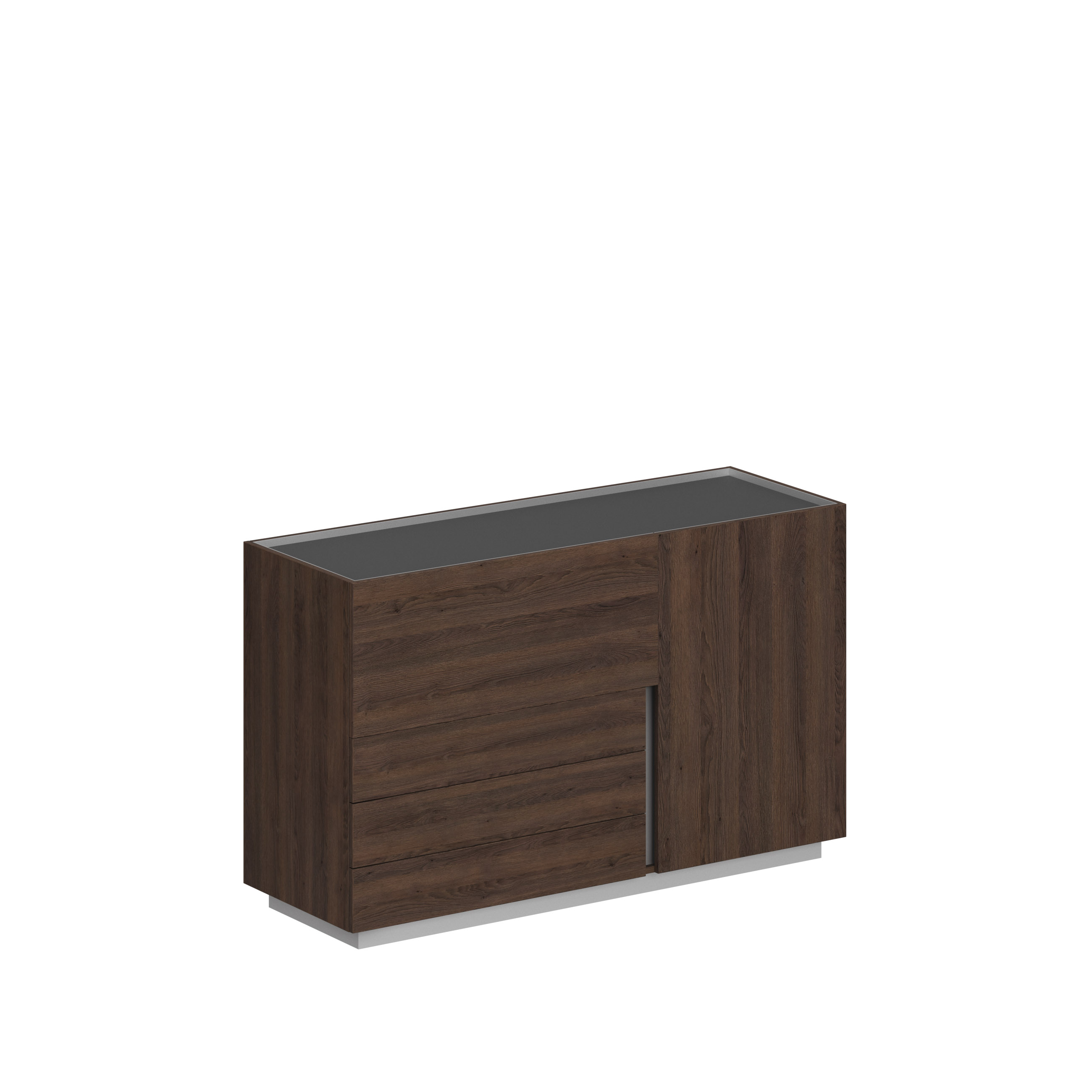 Шкаф 1600x550x975, левый OL-20-14.DT.DT.DT.L