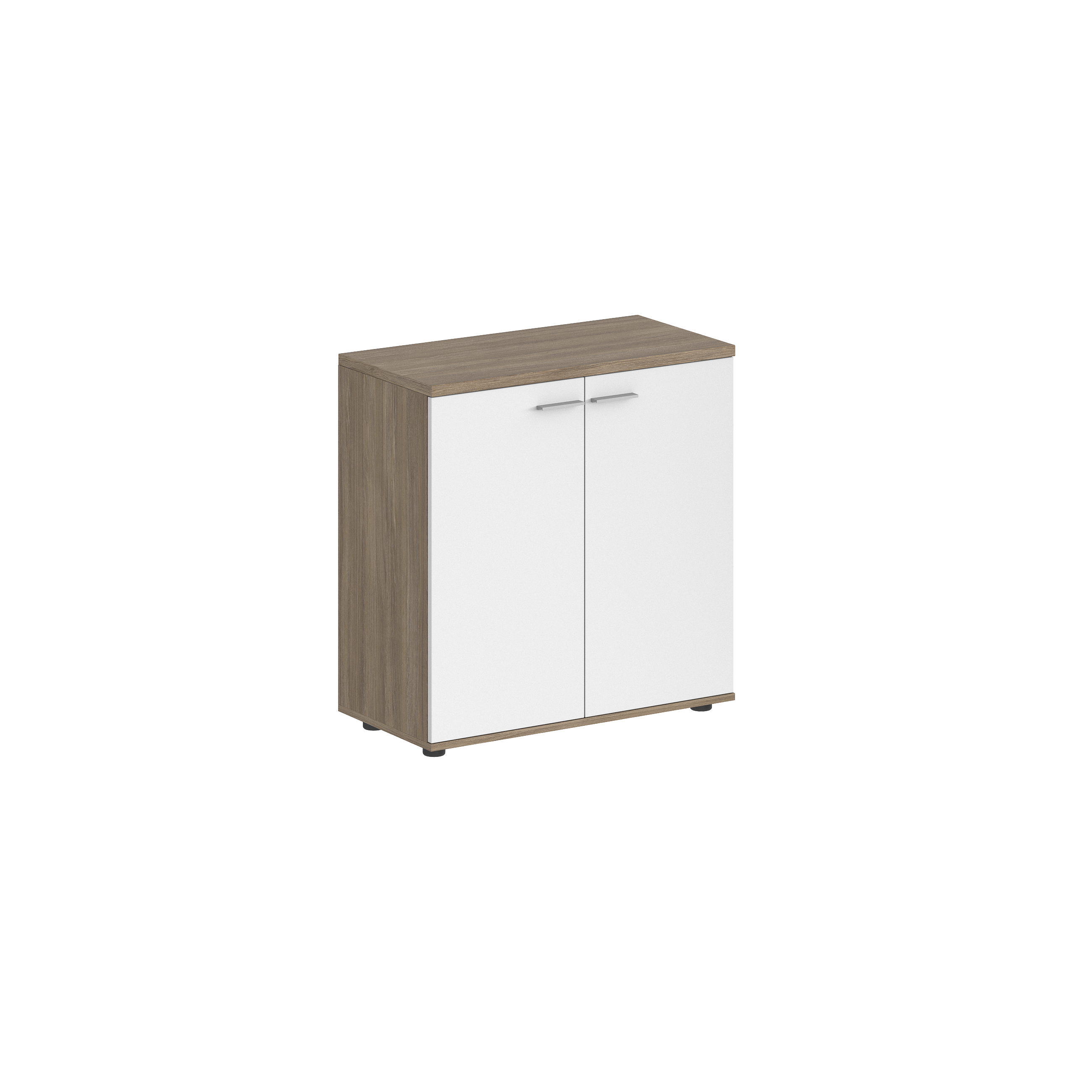 Шкаф низкий 800х400х825, 2-х дв., з.ст ЛДСП SG.815.OD.WH