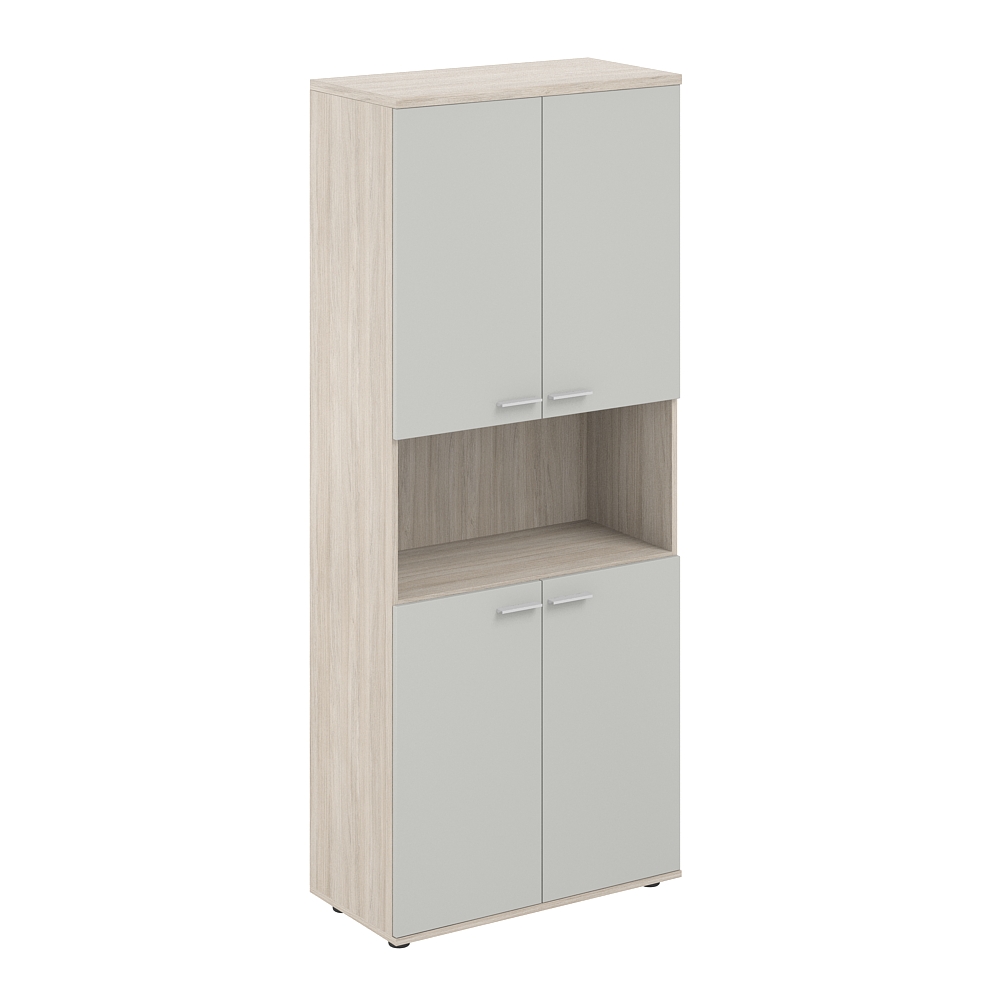 Шкаф высокий с нишей 800х400х1955, 4-х дв, з.ст ЛДСП 16 мм SG.861.OL.SH.SH