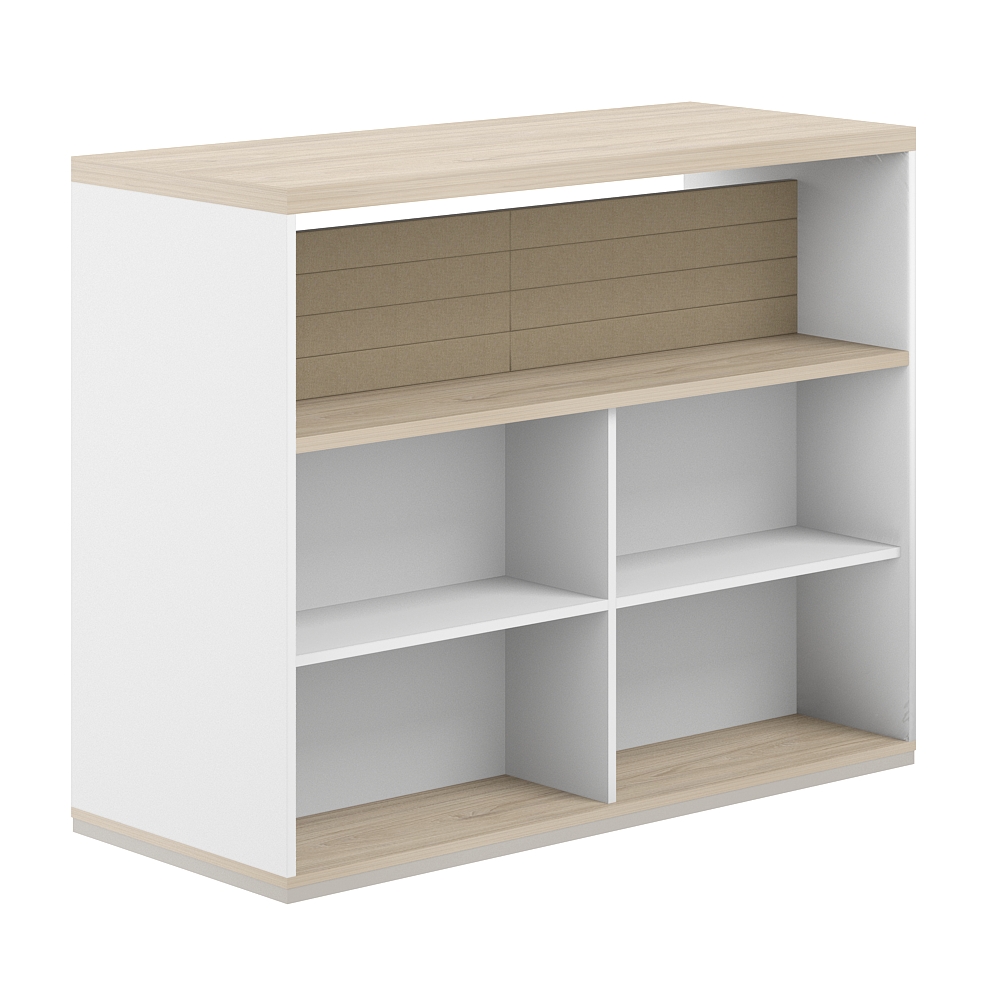 Стеллаж-комбо 2-стор. 1238 с топом, с экраном тканевым низким AG.254.402.654.BG