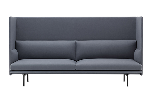 Диван трехместный Pratt с высокой спинкой