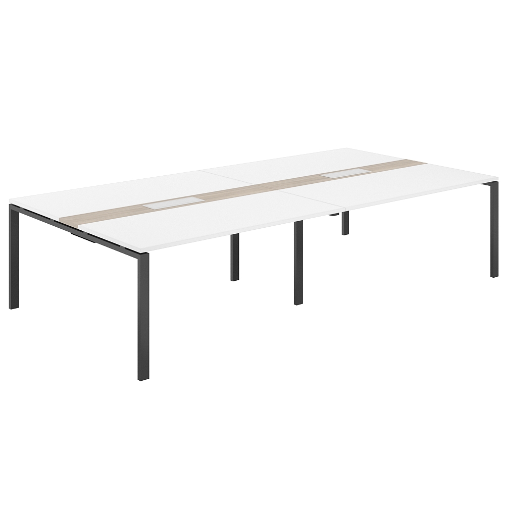 Стол переговорный комбинированный 3200х1638х750 МК60х30 SG.286.WH.63.AN.OD