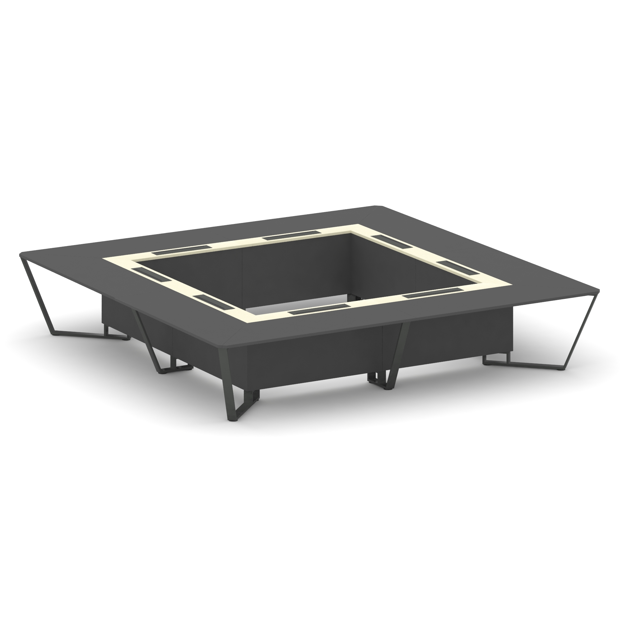 Steel Meet Стол переговорный квадратный KM-PR.B.SP-20K2