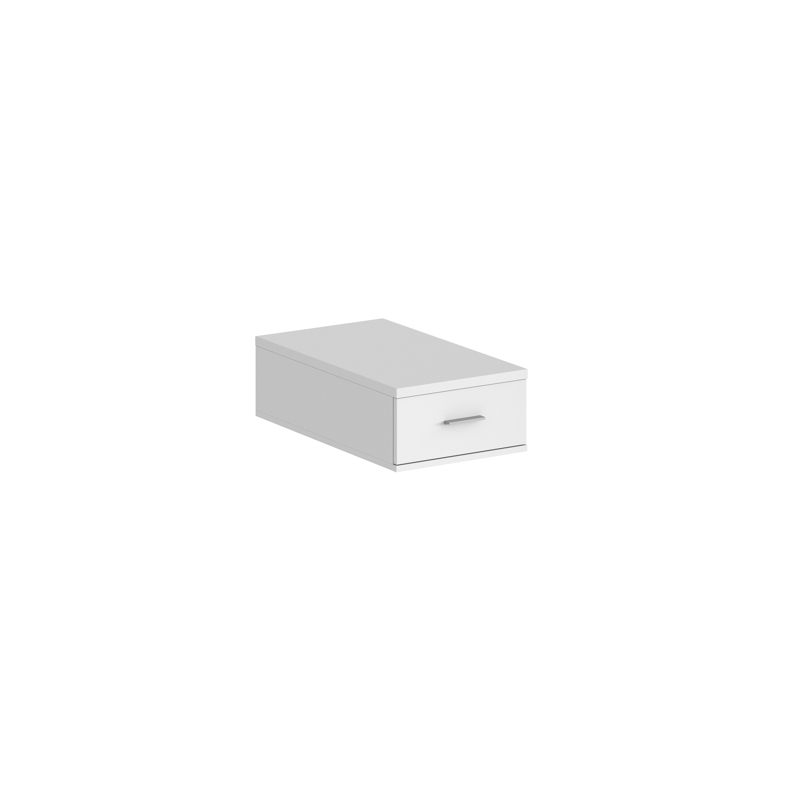 Подвесная тумба с 1 ящ., 800, 400х616х173 SG.533.WH.WH