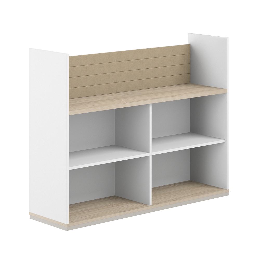 Стеллаж-комбо 1-стор. 1238, с экраном тканевым низким AG.251.400.651.BG