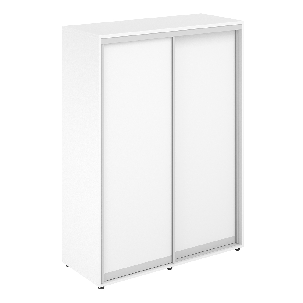 Шкаф купе 1438х600х1953  высокий, з.ст. ХДФ, полки SG.718.WH.WH