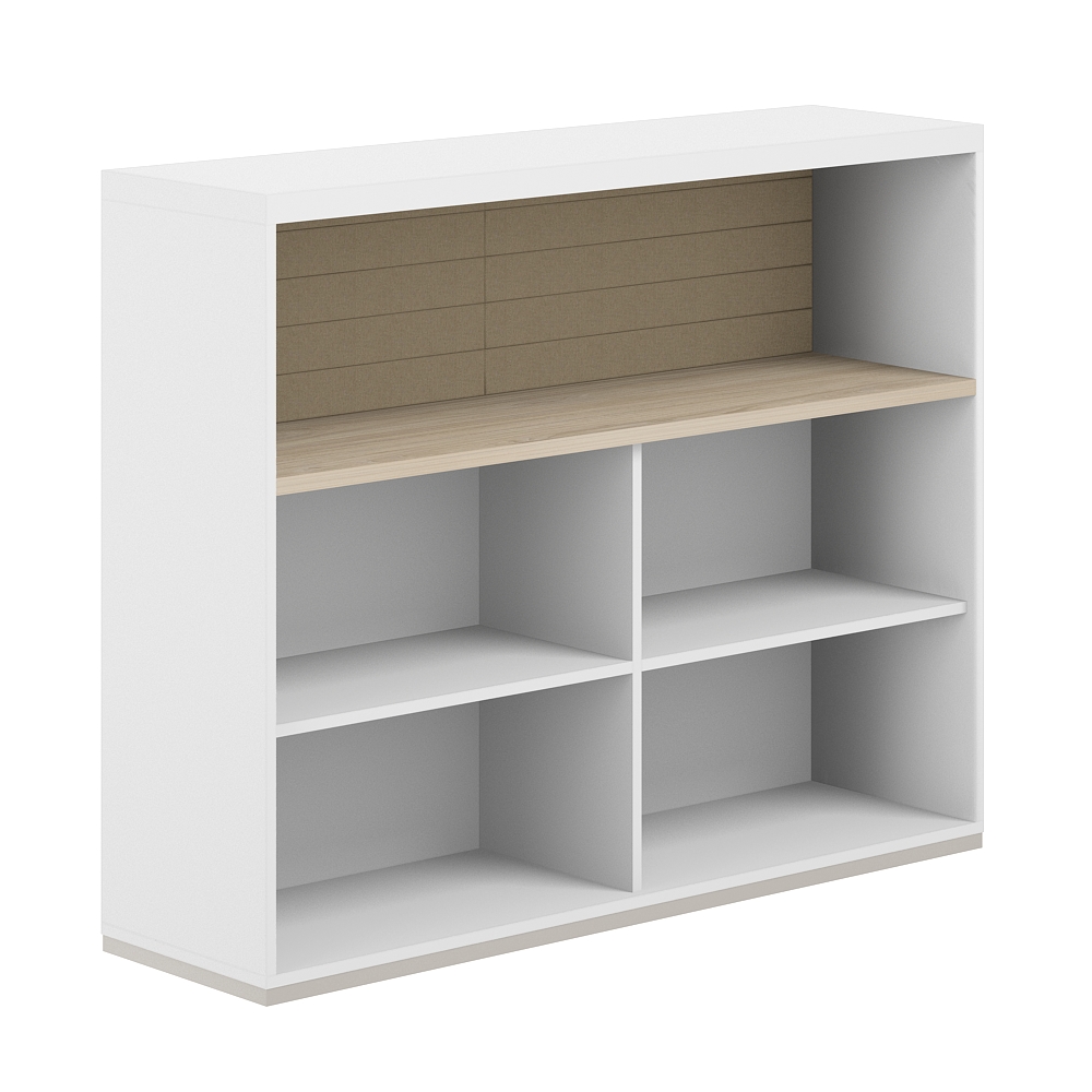 Стеллаж-комбо 1-стор. 1238 с топом, с экраном тканевым высоким AG.251.201.661.BG