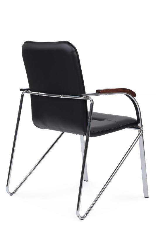 Стул Самба с деревянными подлокотниками SMB-02H Хром гальв.