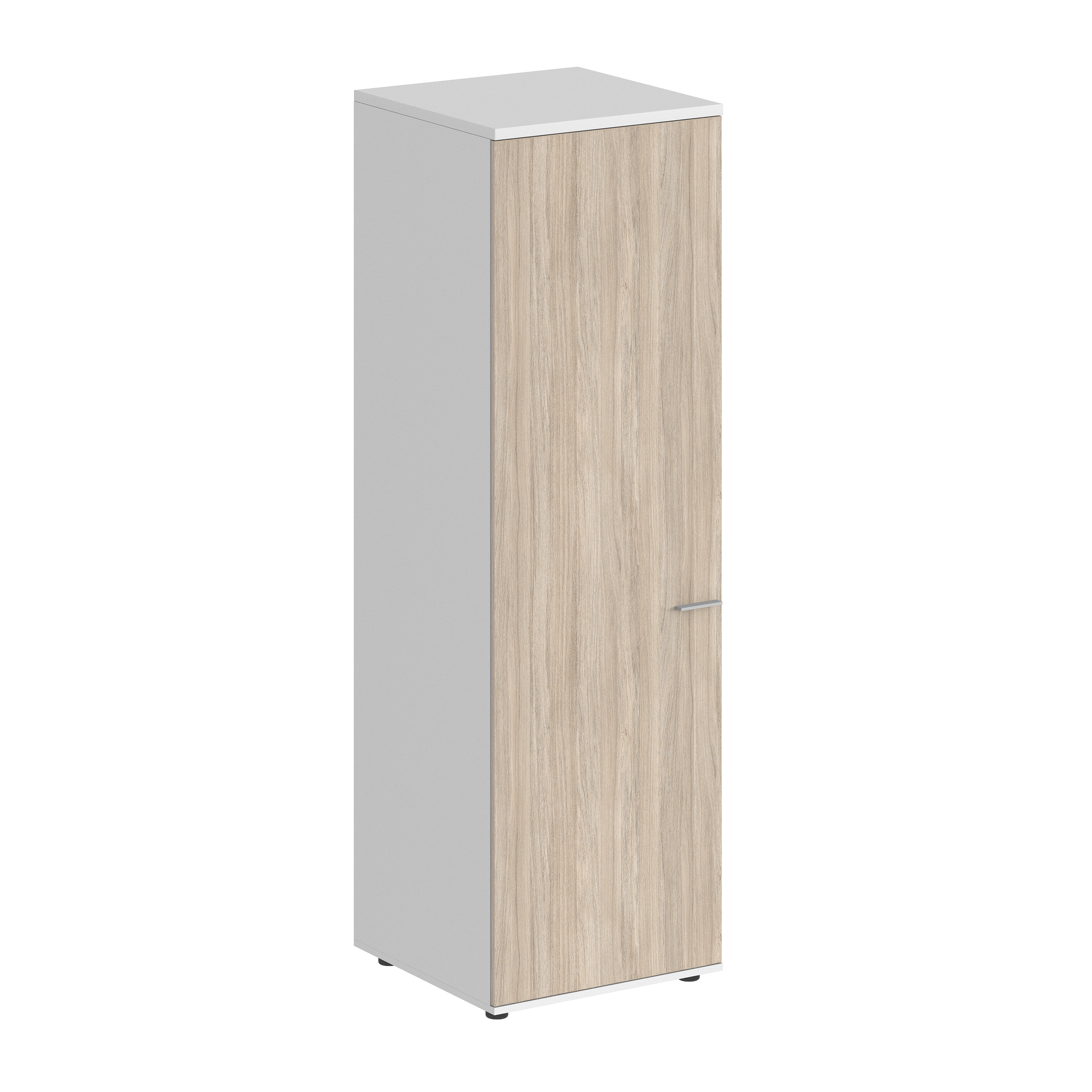 Гардероб 600х600х1955, з.ст ЛДСП 16 мм, левый SG.826.WH.OL.L