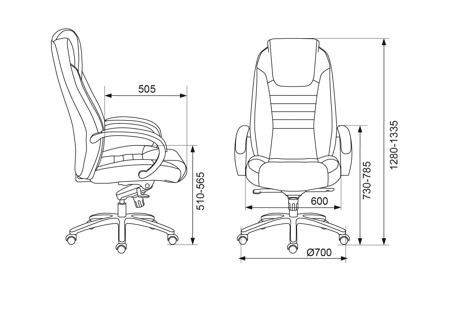 Кресло руководителя Бюрократ T-9923SL