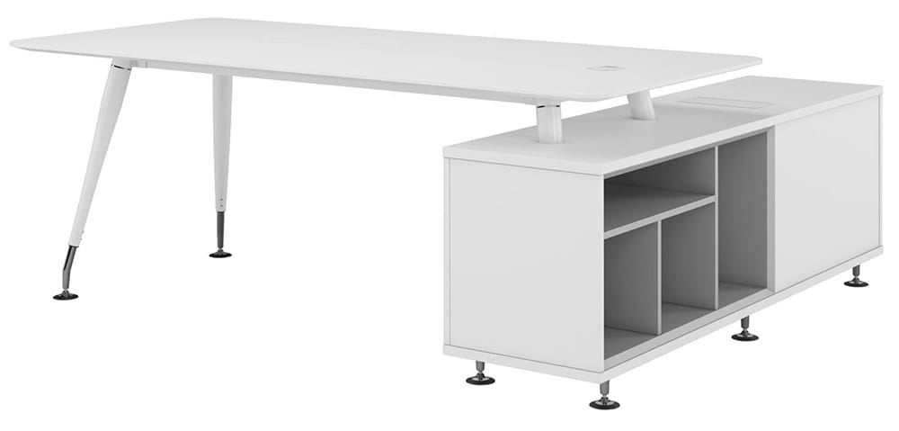 Стол руководителя EMPORIO с опорной тумбой (левой)