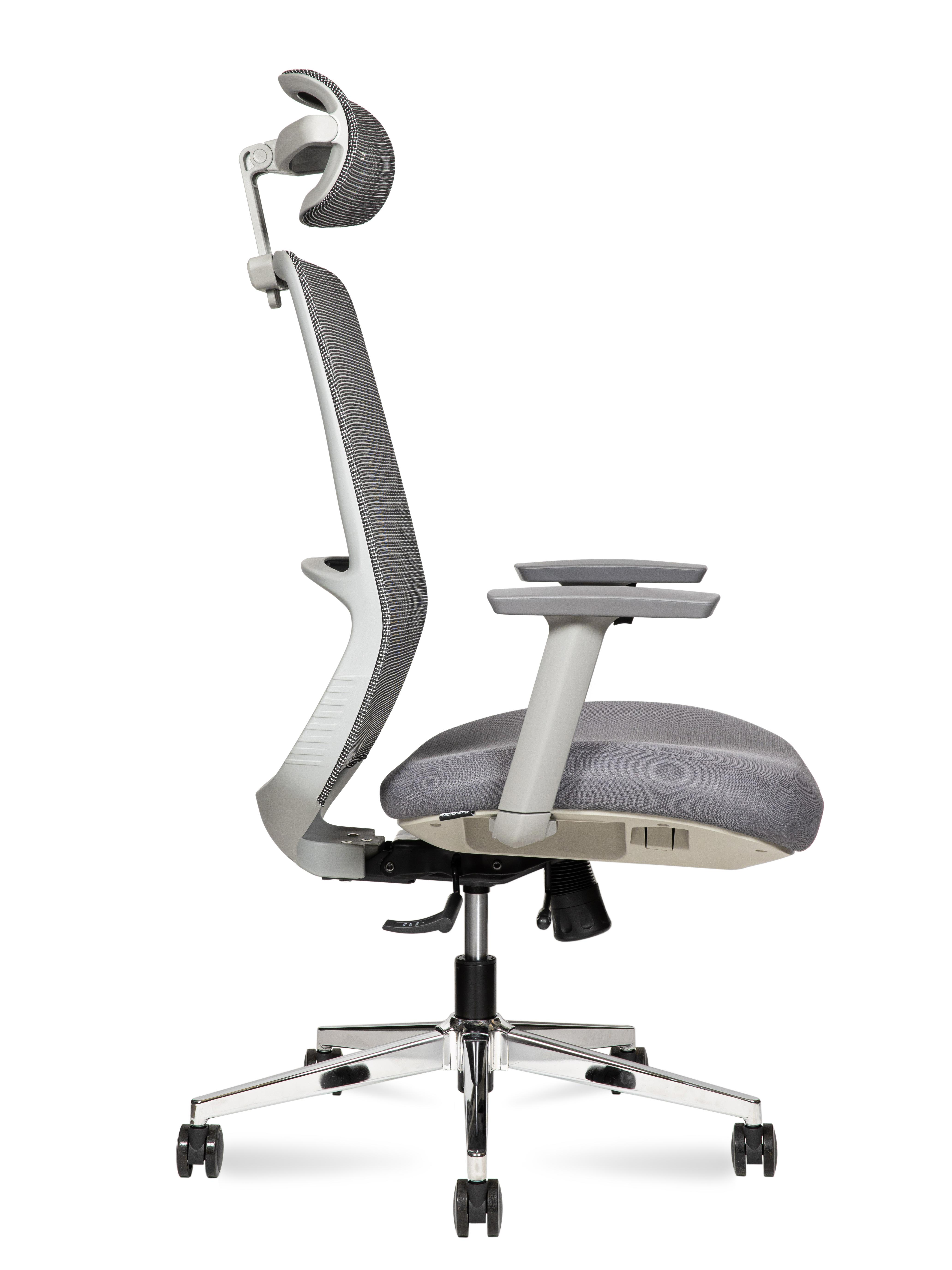 Кресла Некст грэй хром / Next grey chrome