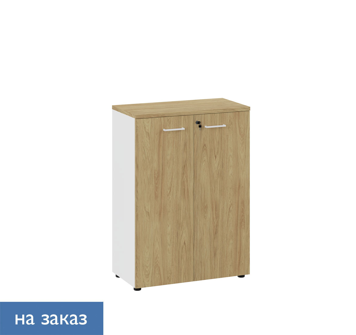 FLEX Шкаф средний ГИКОРИ/БЕЛЫЙ