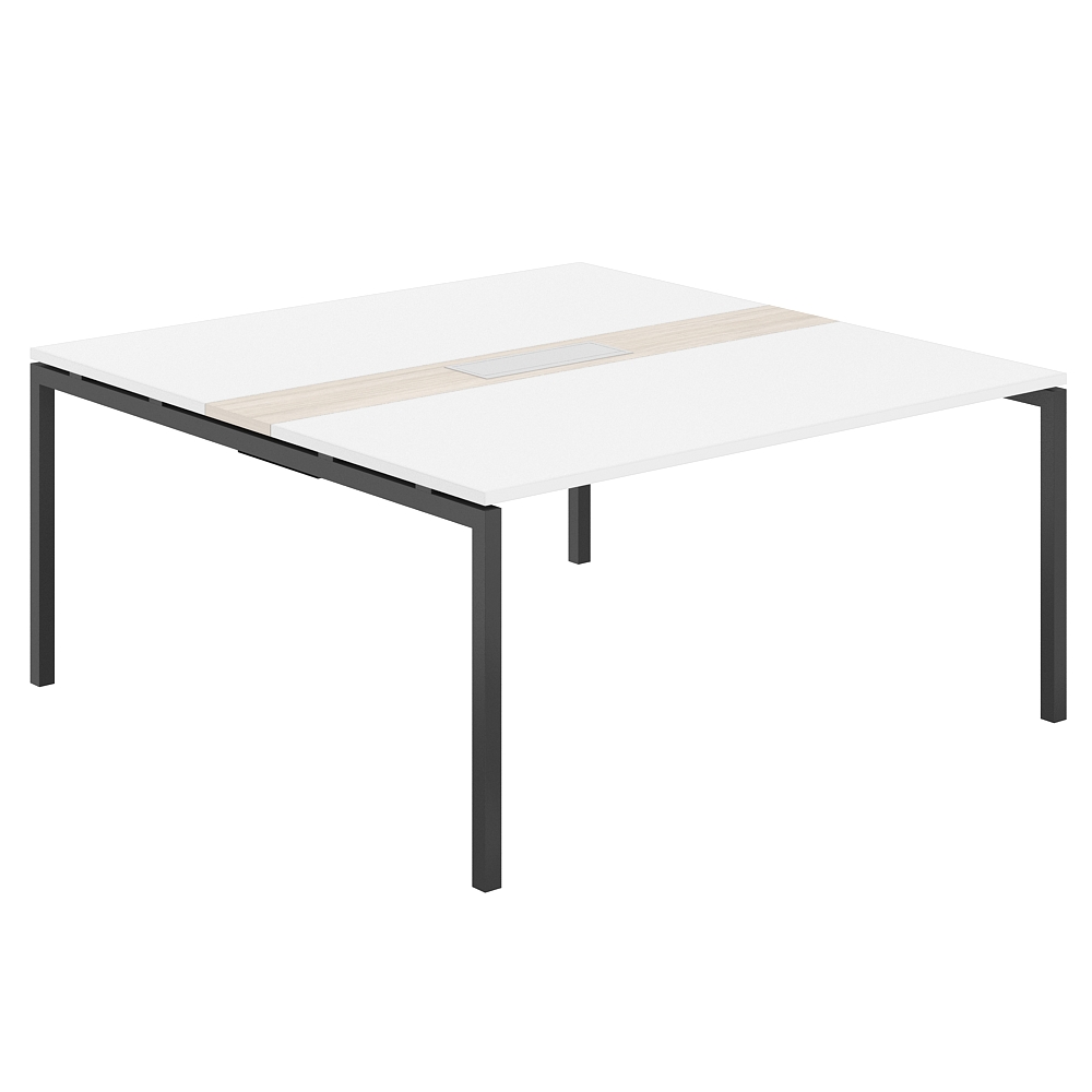 Стол переговорный комбинированный 1600х1638х750 МК40х40 SG.283.WH.44.AN.OL