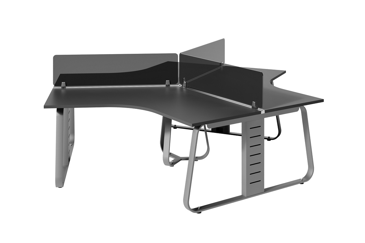 Рабочая станция на 3 места (углы прямые), комплектация без экранов JNO115.ANT