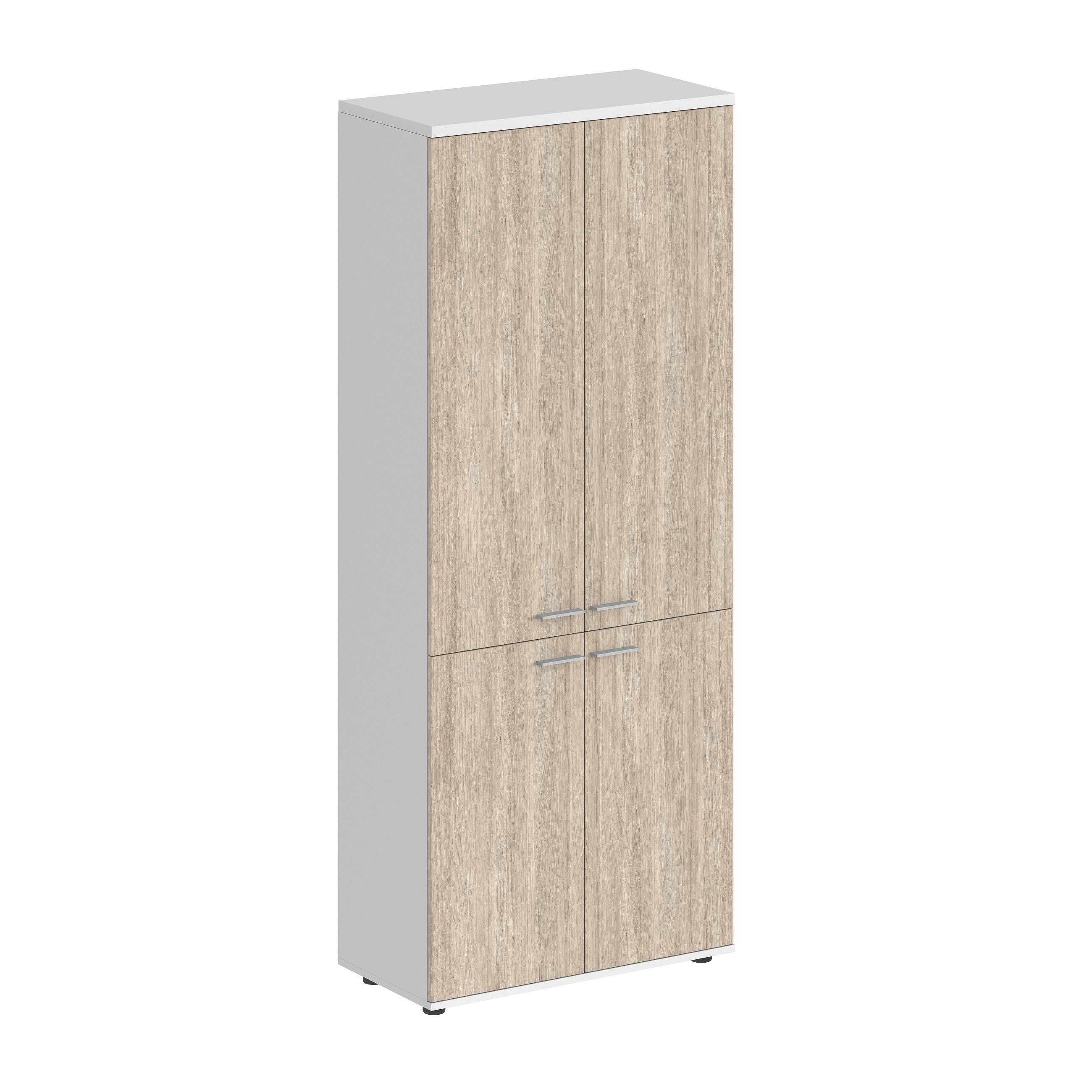 Шкаф высокий 800х400х1955, 4-х дв, з.ст HDF SG.801.WH.OL.OL