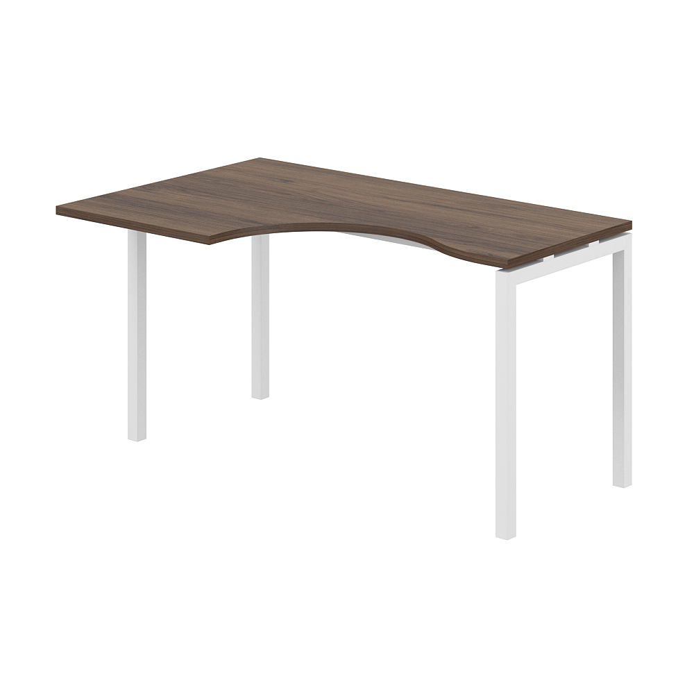 Стол эргономичный 1400х900х750 левый МК40х40 SG.231.DM.44.WH.L