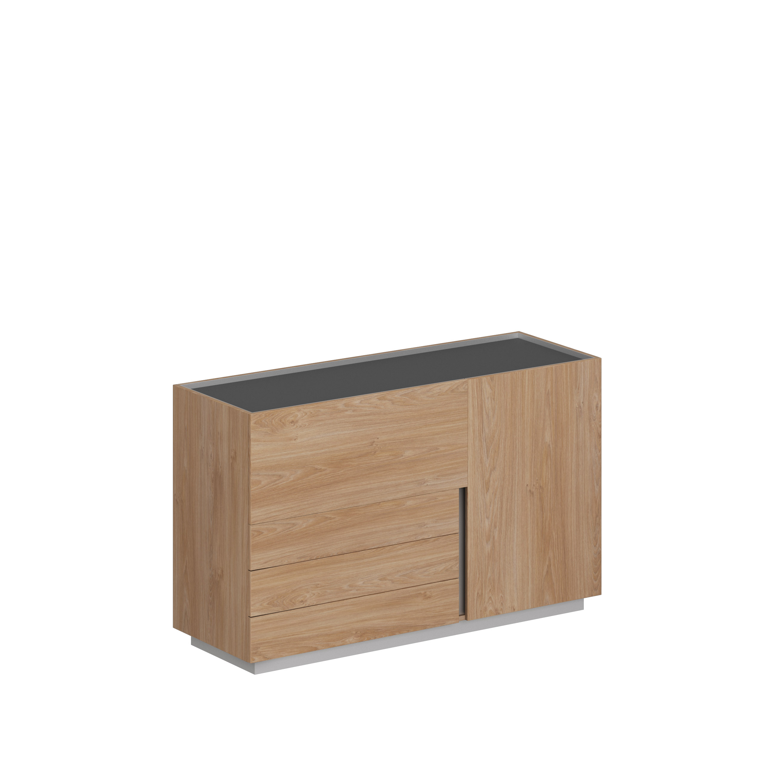 Шкаф 1600x550x975, левый OL-060-20-14.GN.GN.GN.L