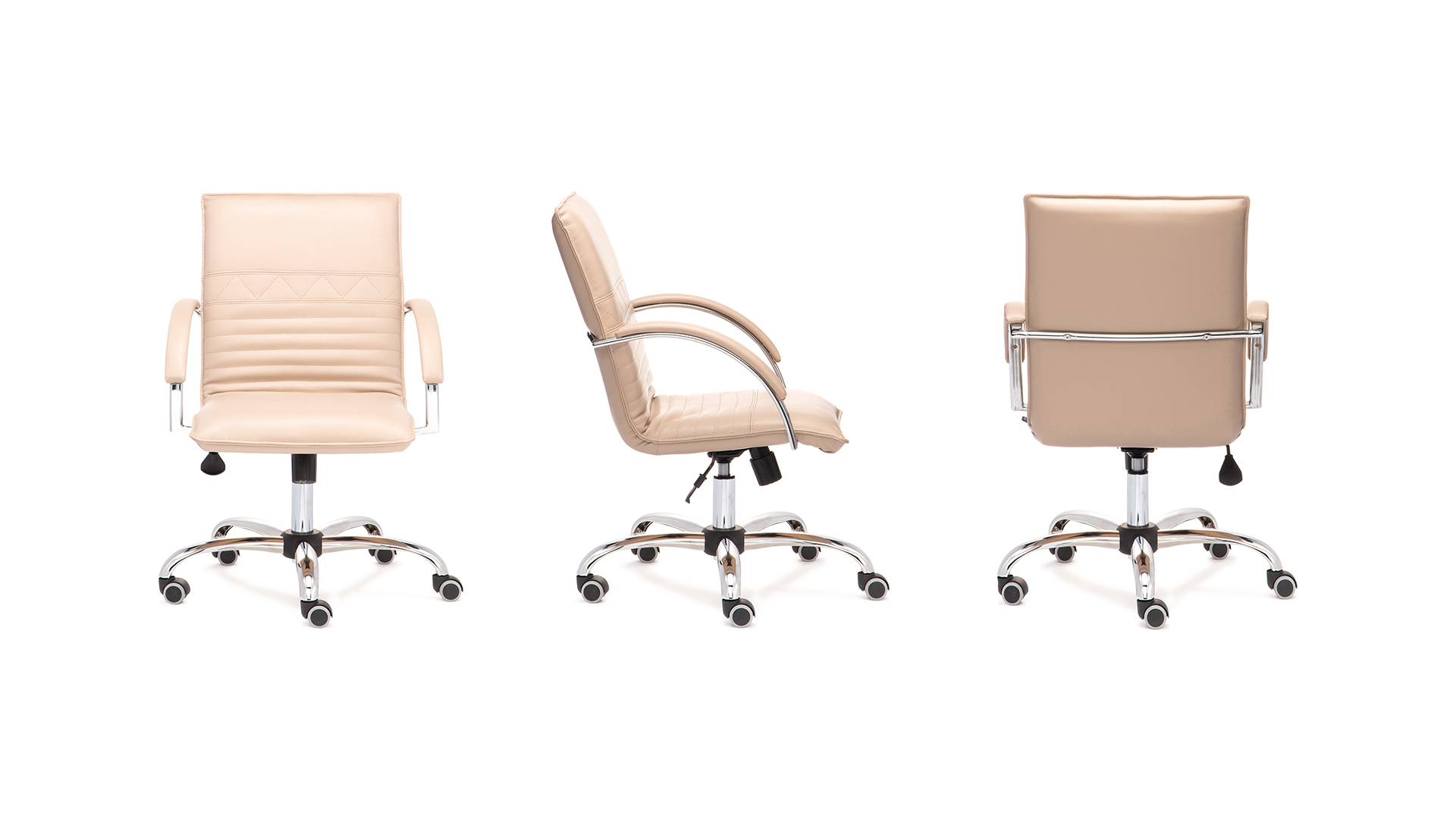 Офисное кресло Sindy с низкой спинкой на крестовине с колесами