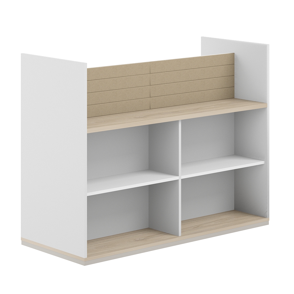 Стеллаж-комбо 2-стор. 1438, с экраном тканевым низким AG.255.400.655.BG